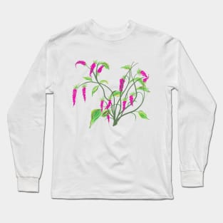 AUTUMN BUSH WITH PINK BERRIES Long Sleeve T-Shirt